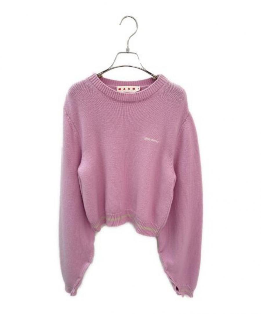 MARNI (マルニ) ロゴクルーネックセーター ピンクの買取アイテム MARNI (マルニ) ロゴクルーネックセーター ピンクの買取アイテム