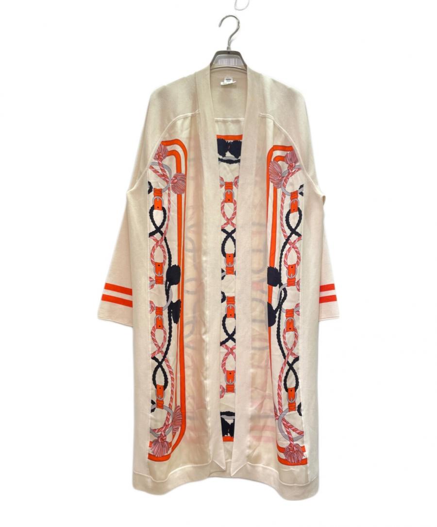 HERMES (エルメス) ツイルレーヌカーディガン ベージュ サイズ:42の