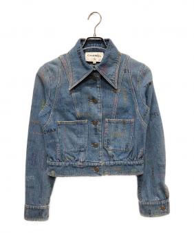 CHANEL（シャネル）ココボタン ロゴプリントデニムジャケット