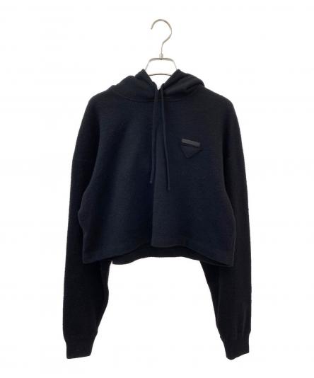 PRADA (プラダ) ウールカシミアクロップトパーカー ブラックの買取