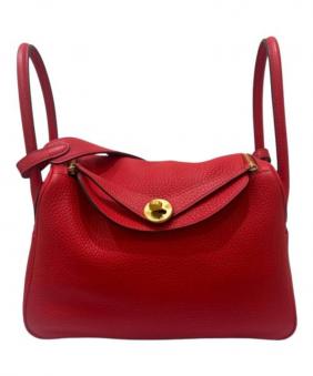 HERMES（エルメス）リンディ26/トリヨンクレマンス/レッド系/ゴールド金具