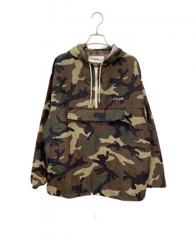 CELINE (セリーヌ) チェックオーバーサイズシャツジャケット グリーン