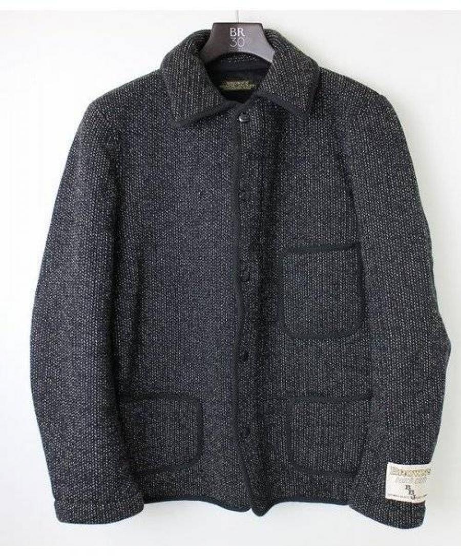 BROWN'S BEACH JACKET カバーオール ロストヒルズ BROWNS BEACH JACKET ロストヒルズ復刻 ブラウンズビーチ(ごま塩