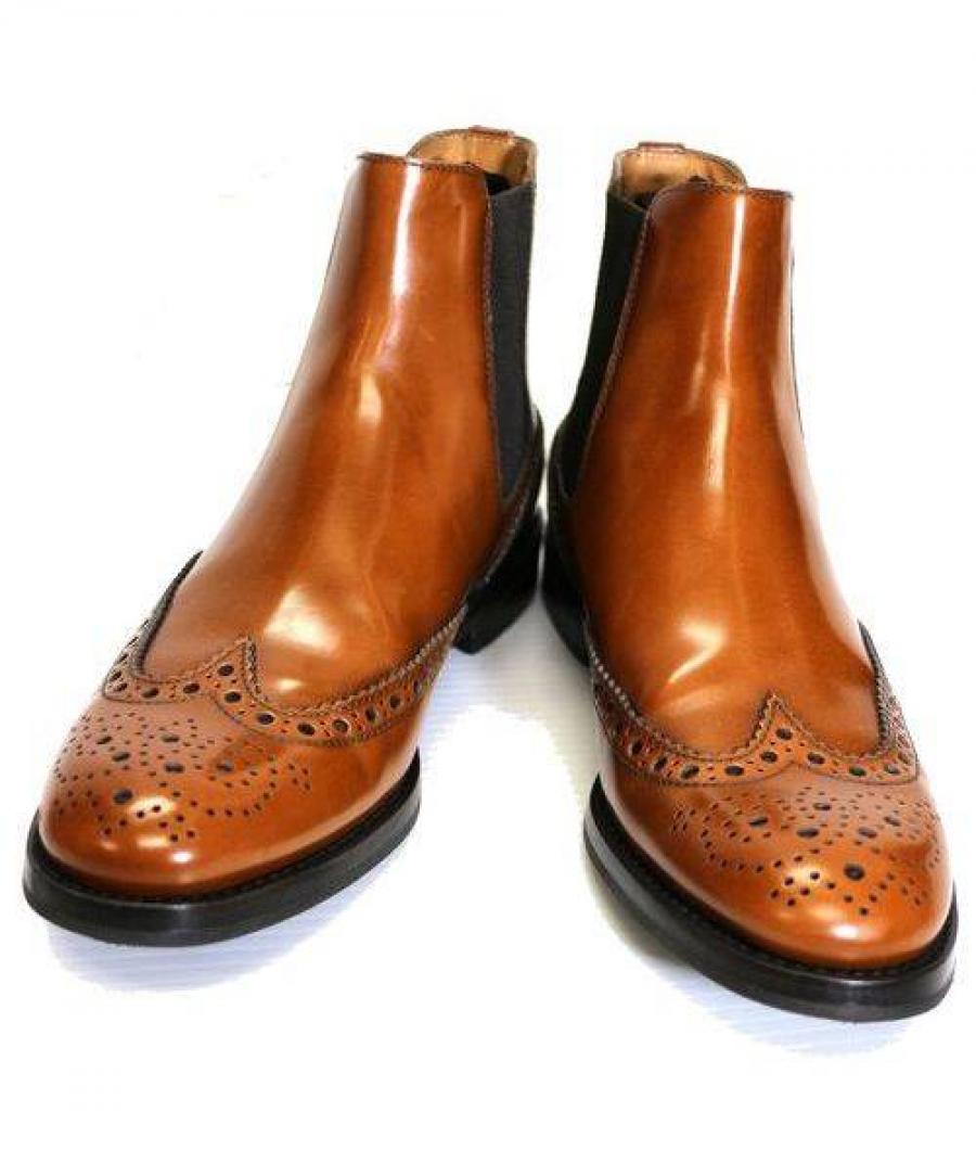 美品 38½】チャーチ　ケッツビー　サイドゴアブーツ　ウイングチップ　レザー チャーチ KETSBY(ケッツビー)サイドゴアブーツ ウイングチップ