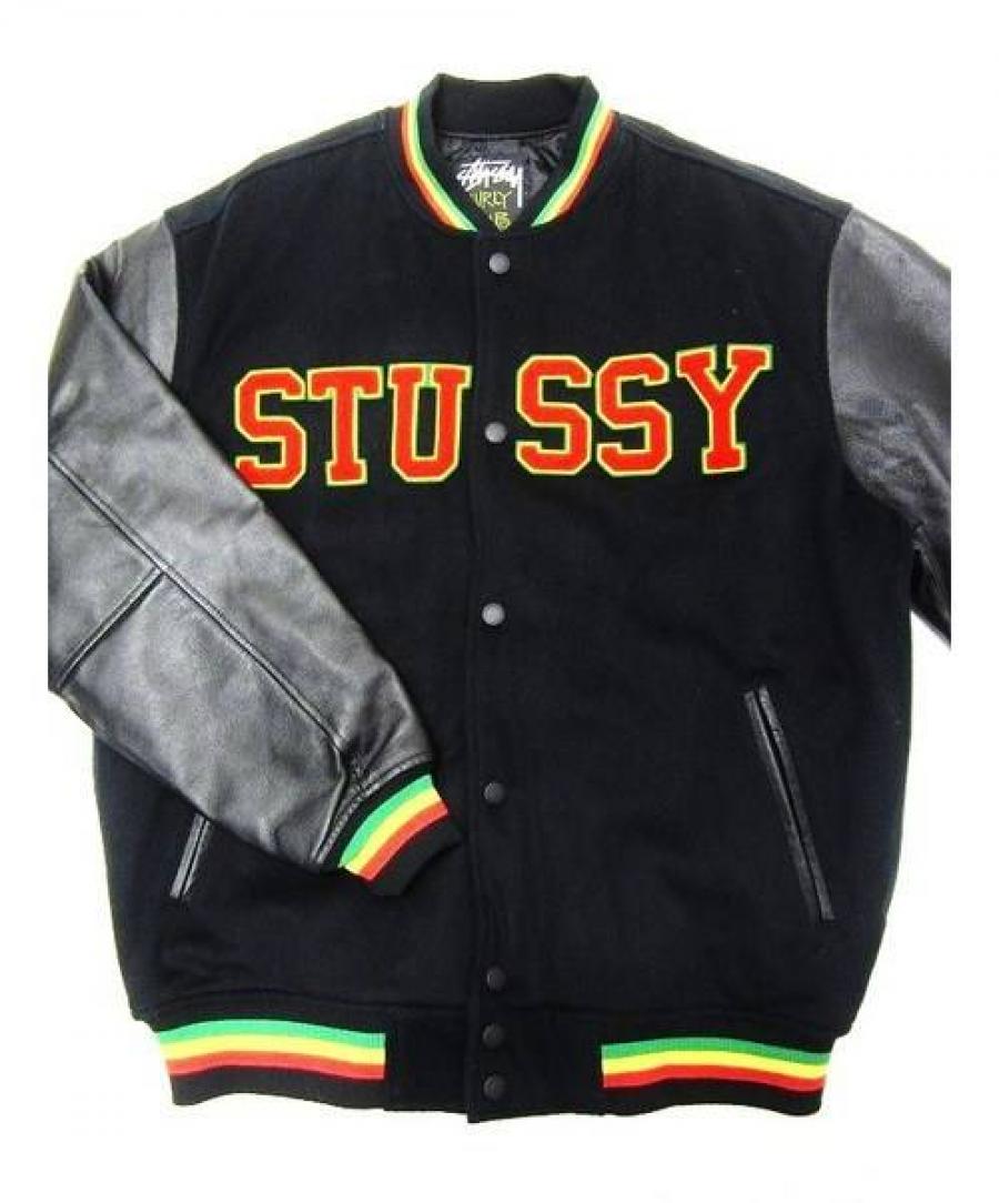 マスターピース・stussyコラボスタジャン中古品 STUSSY×MASTERPIECE ステュｰシー×マスターピース】 ラスタライオン限定
