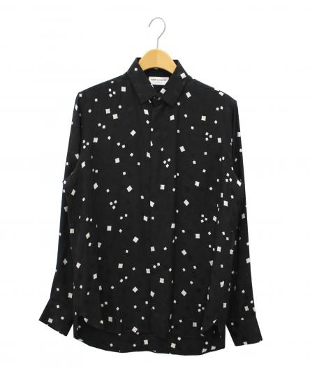 正規品　サンローラン　スクエアドットシャツ Saint Laurent Paris (サンローランパリ) スクエアドットシャツ