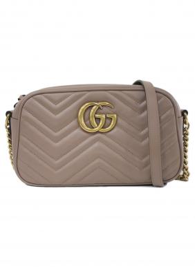 GUCCI（グッチ）GGマーモント キルティング スモール ショルダーバッグ