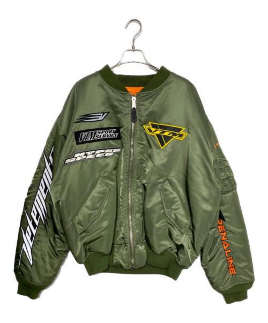 かものはし★VETEMENTS RACING LOGO BOMBER VETEMENTS (ヴェトモン) Racing Logo Bomber Jacket オリーブの買取
