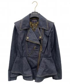 LOUIS VUITTON（ルイ ヴィトン）デニムフラウンス バイカージャケット