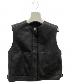 HERMES（エルメス）クロップドレザーベスト