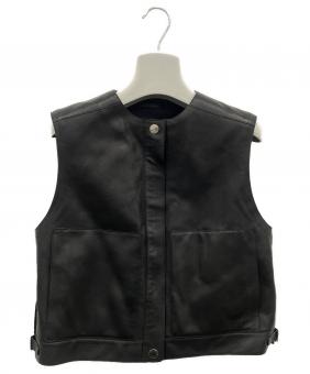 HERMES（エルメス）クロップドレザーベスト