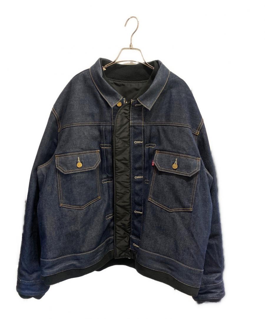 sacai (サカイ) デニム×ナイロンリバーシブルブルゾン インディゴ