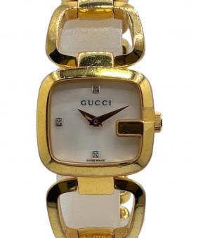 GUCCI（グッチ）ゴールドGコレクション シェル 3Pダイヤ腕時計