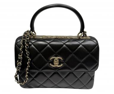 CHANEL (シャネル) チェーンストラップサンダル ブラック サイズ:35の