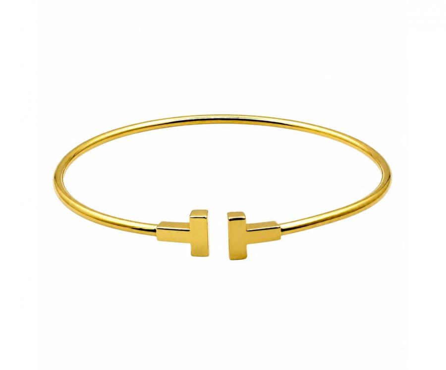 Tiffany & Co. (ティファニー) Tナロー ワイヤー ブレスレット