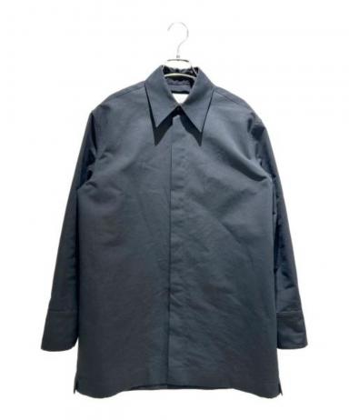 JIL SANDER (ジルサンダー) ジップオーバーシャツ ブラック サイズ:48