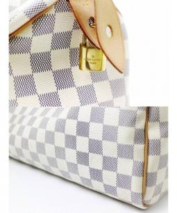 ヴィトン　LOUIS VUITTON ダミエ・アズール ボストンバッグ LOUIS VUITTON ルイヴィトン ボストンバッグ ホワイト ダミエ