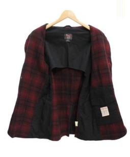 70年代 WOOLRICH ウールリッチ マッキーノ ウールハンティングジャケット メンズXL相当 古着 70s チェック柄 チンスト付き  ヴィンテージ VINTAGE ブラック レッド 黒 赤【ブルゾン・ジャケット】/レッド | cave 古着屋【公式】古着通販サイト