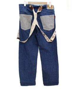 ウィアード weirdo ヒッコリーデニム サスペンダー付き　gladhand ウィアード weirdo ヒッコリーデニム サスペンダー付き gladhand