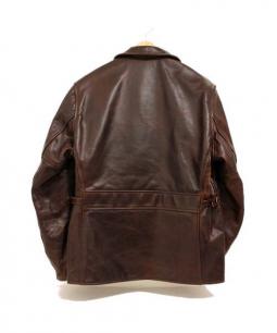 良品】エアロレザー ヘラクレス ジャケット ホースハイド ブラウン