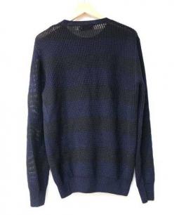 メゾンキツネ ボーダーニット MAISON KITSUNE メゾンキツネ ニットボーダー S - メルカリ