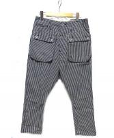 NATAL DESIGN サルエルフラップデニムパンツ ヒッコリー アウトドア NATAL DESIGN(ネイタルデザイン) サルエルフラップデニムパンツ