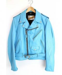schott ショット クラシック ライダース 青 ブルー Schott ショット ライダースジャケット ターコイズブルー 38