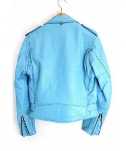 Schott ショット ライダースジャケット ターコイズブルー 38