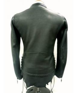 Roenロエン ディアスキン(鹿革)レザージャケット ブラック サイズ44