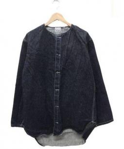 TENDER COテンダー　ノーカラーデニムジャケット　型番920 TENDER Co テンダー 920 Railway Collar Jacket レイルウェイ