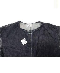 TENDER COテンダー　ノーカラーデニムジャケット　型番920 TENDER Co テンダー 920 Railway Collar Jacket レイルウェイ