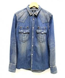 ルードギャラリー ブラックレベル　スタッズベルト RUDE GALLERY ルードギャラリー スタッズ レザー ベルト