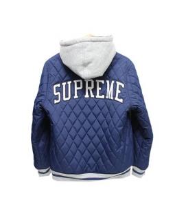 Supreme×Champion シュプリーム×チャンピオン 14AW Reversible Hooded Jacket  リバーシブルキルティングジャケット ブラック L | フリマアプリ ラクマ