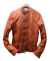 DSQUARED2【ディースクエアード】 レザージャケット メンズ オレンジ