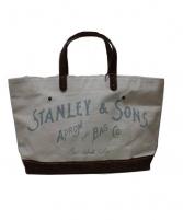 【レア】スタンレー＆サンズ STANLEY & SONS トートバッグ　内側ロゴ STANLEY & SONS スタンレーアンドサンズ トートバッグ : a piece