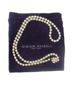 MIRIAM HASKELL ミリアムハスケル　復刻　パールネックレス miriam haskell【ミリアムハスケル】ガラスパールネックレス 箱