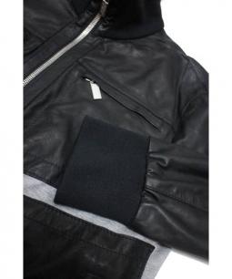 DIRK BIKKEMBERGS ダークビッケンバーグ　ナイロン×レザーブルゾン 楽天市場】DIRK BIKKEMBERGS レザーベルトシャーリング