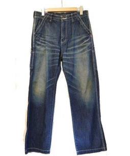 名作 WTAPS UNION ペインターデニム WTAPS ダブルタップス】USED加工ペインターデニムパンツ