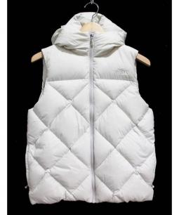 The North Face アイボリー ？ホワイトダウンベスト Mサイズ ノースフェイス] M'S NEW PUFFY EX ON BALL ベスト☆新作・24AW