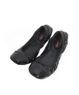 PRADA ブラック バレエシューズ　37表記 PRADA【プラダ】バレエシューズ レディース ブラック SIZE 37