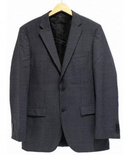 ヒューゴボス コート ネイビー サイズUK48/US38R 日本サイズL相当 BOSS - はっ水コート ウールブレンド ジップアップインナー