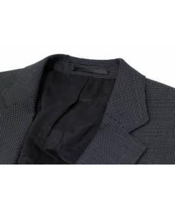 ヒューゴボス コート ネイビー サイズUK48/US38R 日本サイズL相当 BOSS - はっ水コート ウールブレンド ジップアップインナー