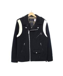 Schott×Stussy ショット×ステューシー メルトンライダースジャケット