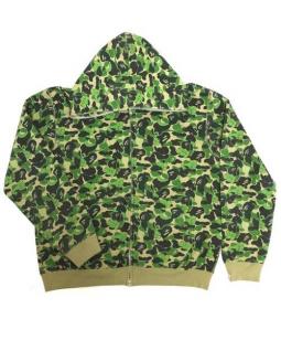 M*n様 BAPE Kaws コラボ カモフラ パーカー A BATHING APE アベイシングエイプ パーカー メンズ グリーン