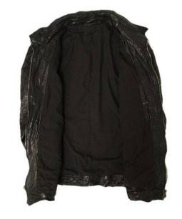 【羊革】ルーバトラム ラムレザージャケット シワ加工 インド製 黒 L LUVA TRAM シワ加工ラムレザージャケットメンズ ブラック SIZE L