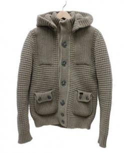 買取・査定情報 BARK【バーク】 単色糸ニットブルゾン メンズ ベージュ 