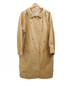 MUVEIL ビーズ刺繍 コート ワンピース ミュベイル