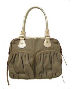 M.Z. WALLACE ベージュ ハンドバッグ 買取・査定情報 MZ WALLACE ナイロンハンドバッグ 程度A