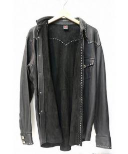 レッドムーン　レザーシャツ　ディアスキン REDMOON レッドムーン DEERSKIN LEATHER SHIRT 鹿革 ディア