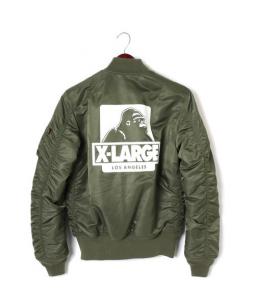 X-LARGE×Alpha MA-1ジャケット ALPHA INDUSTRIES MA-1ビンテージ X